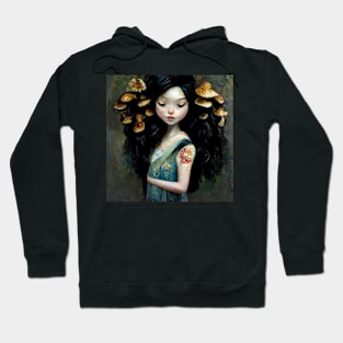 Sadie the Mushroom Faerie by Kim Turner Art Hoodie